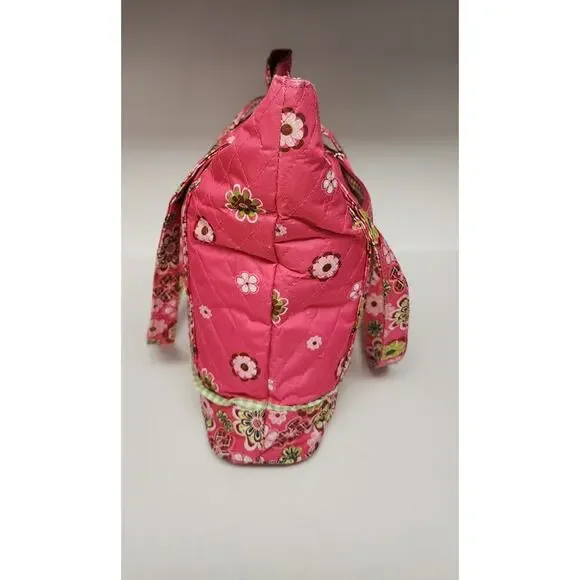 Gigi Olivia Pink Floral Zippered Handbag Purse Tote/Diaper Bag - Picture 5 of 8